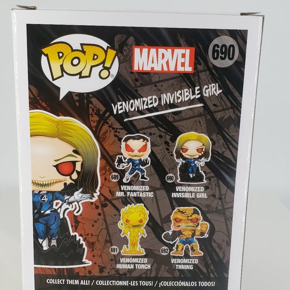 Funko Pop Marvel Venom 690 VENOMIZED INVISIBLE GIRL Gamestop Exclusive MIB - Picture 10 of 14